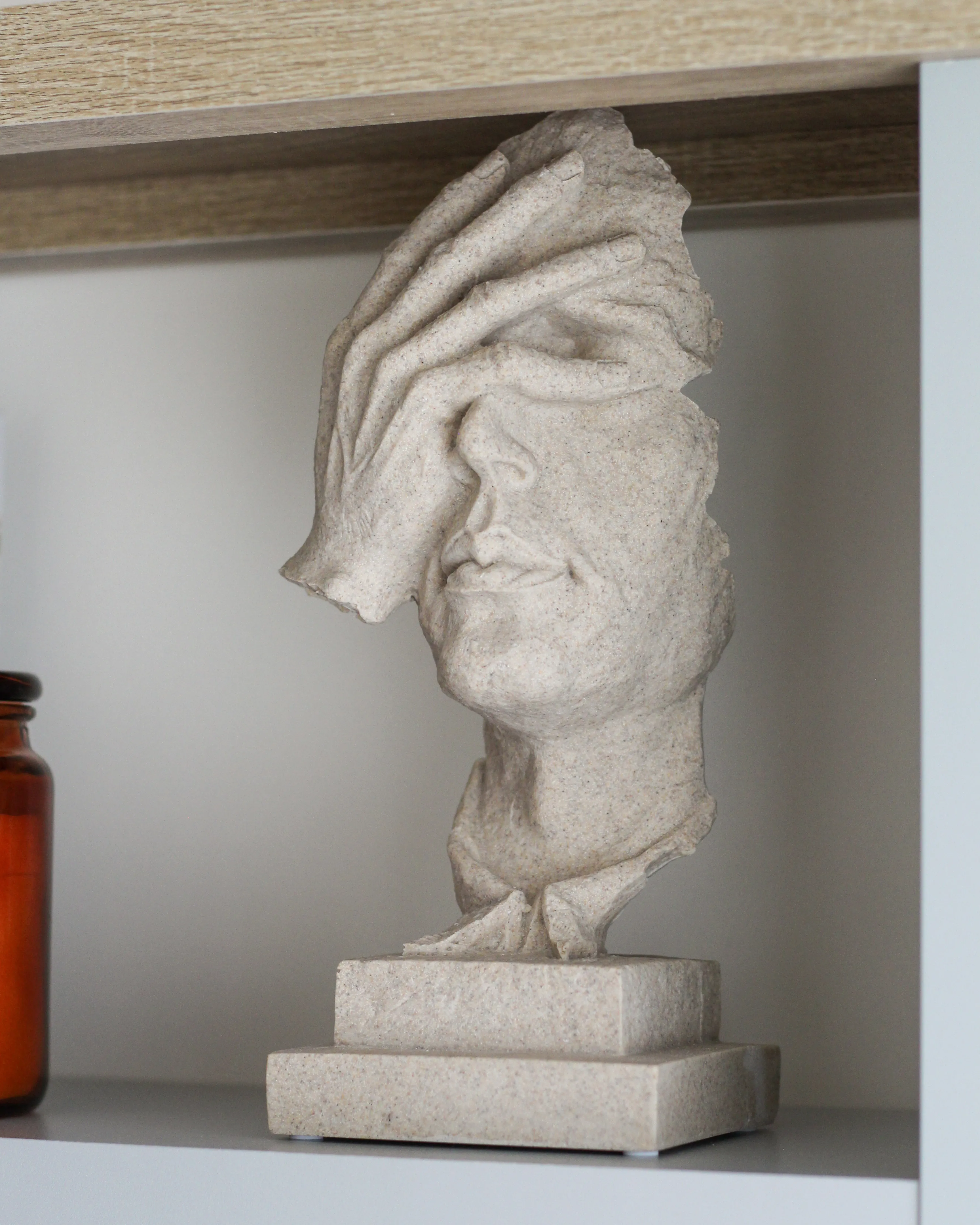 Figuur Gezicht PUUMALA Grijs