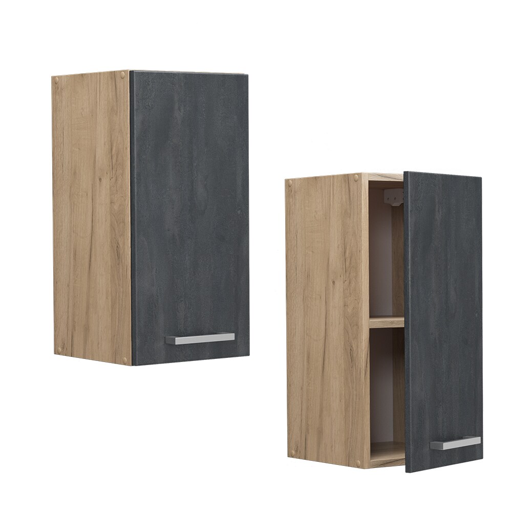 Vicco Hängeschrank R-Line Schwarz Beton Eiche 30 cm