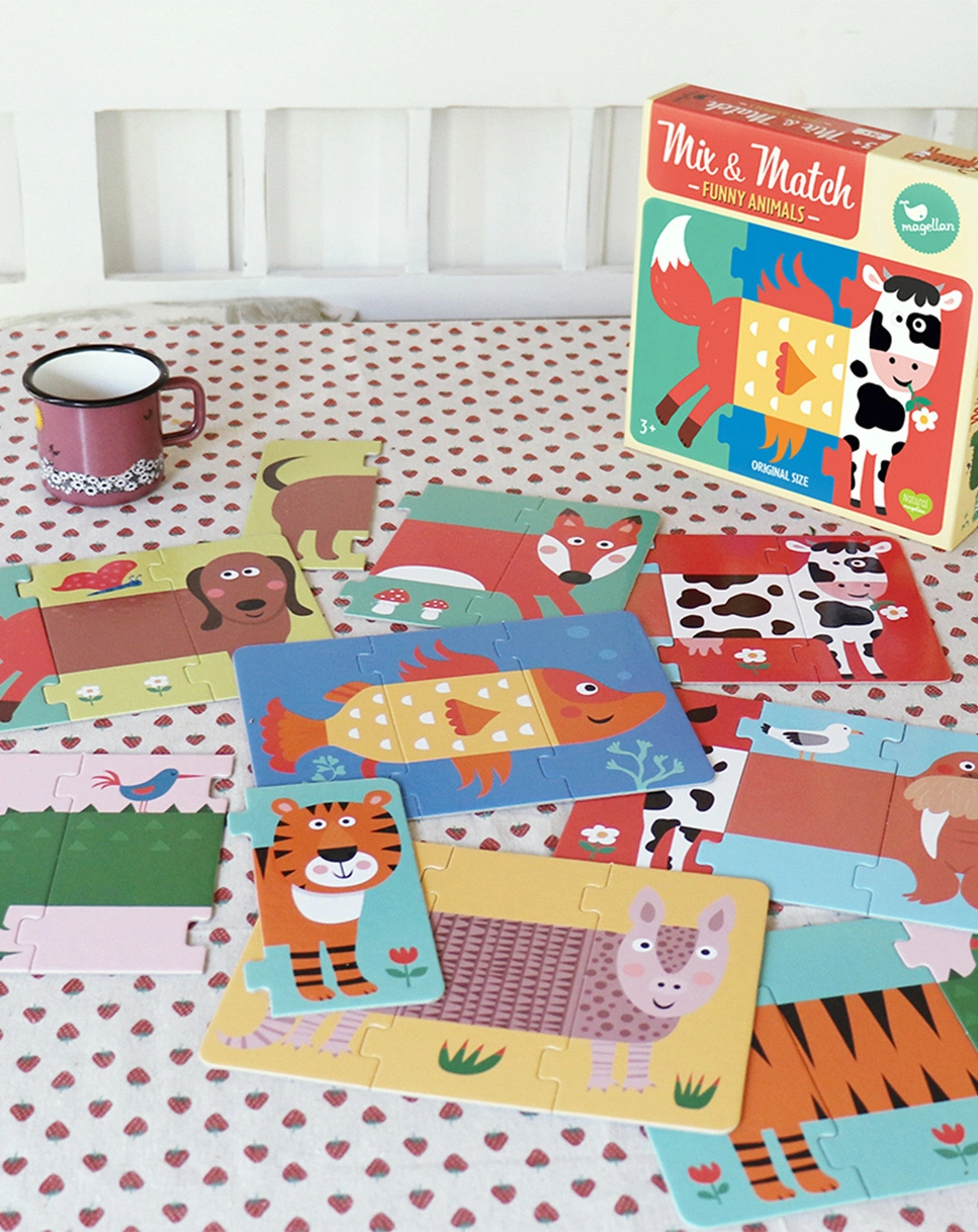Puzzlespiel MIX & MATCH - FUNNY ANIMALS 24-teilig