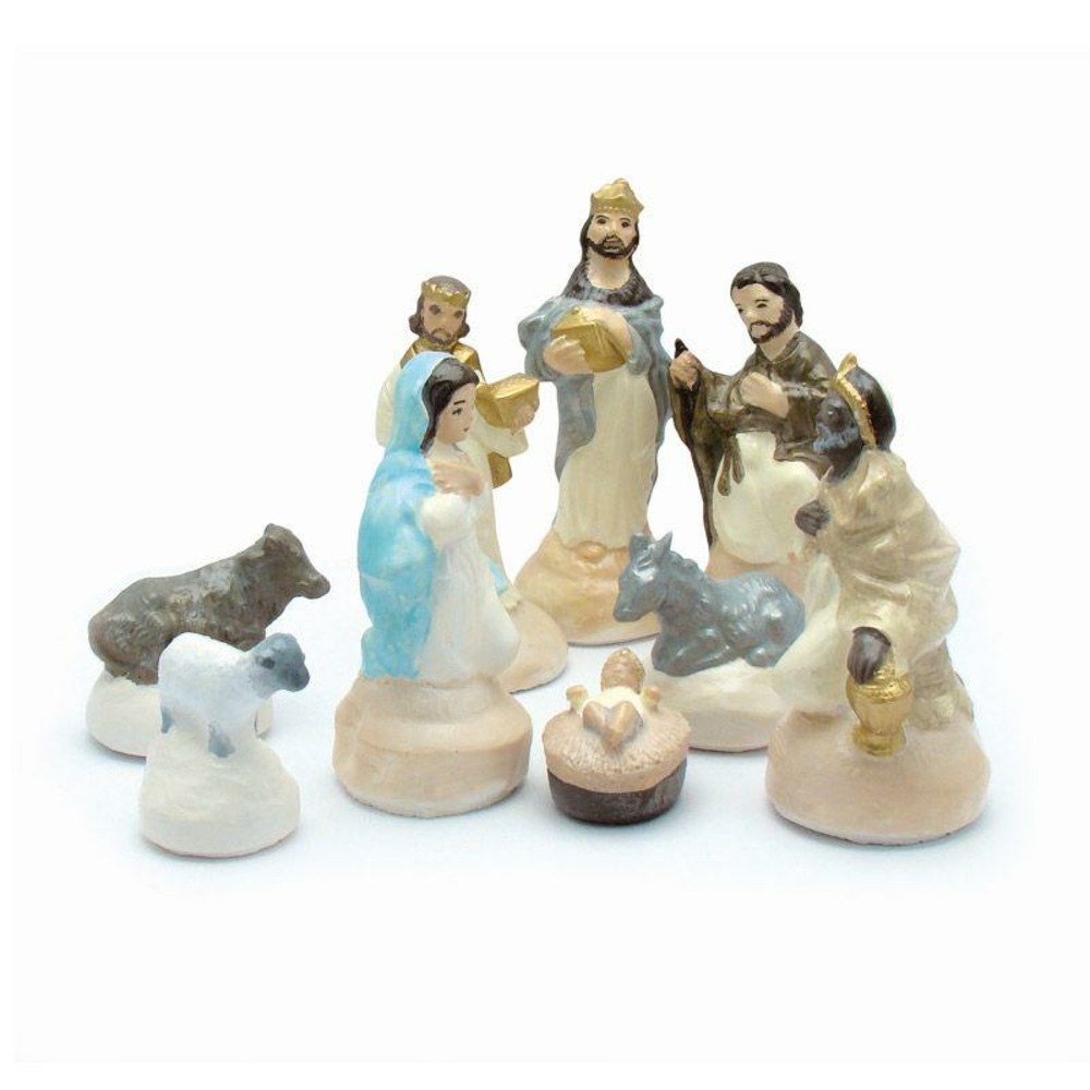 9 moules en latex santons - crèche de noël