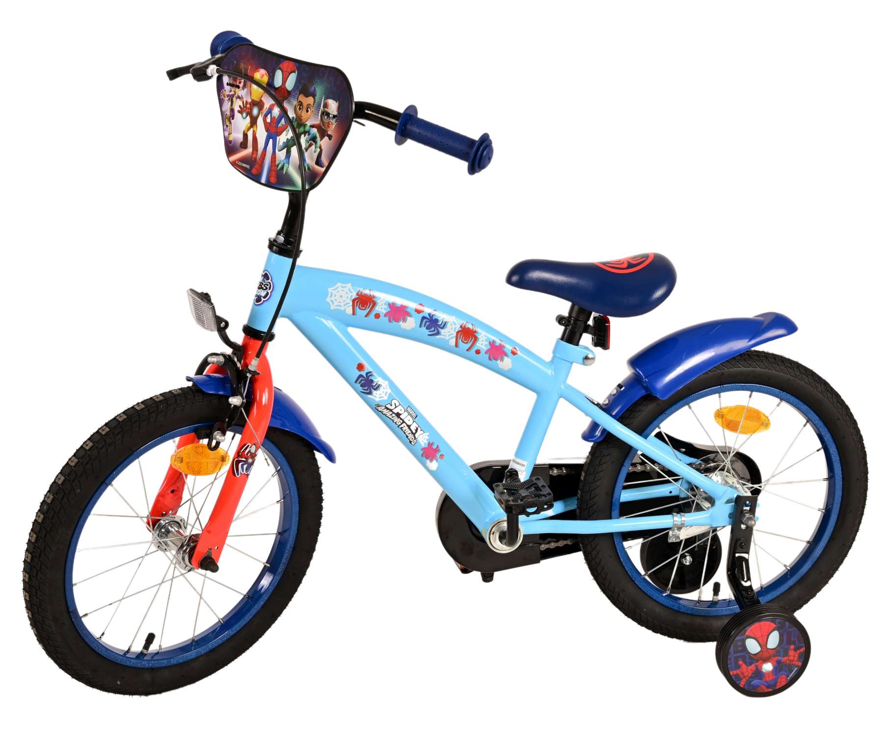 Kinderfahrrad Spidey Fahrrad für Jungen 16 Zoll Kinderrad in Blau