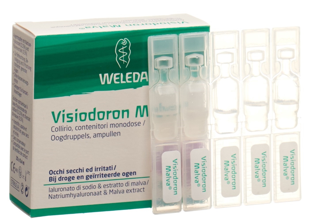 VISIODORON Gtt Opht Monodos 0.4 ml<br>20 × 0.4 ml, Monodosis, Augentropfen, Lösung