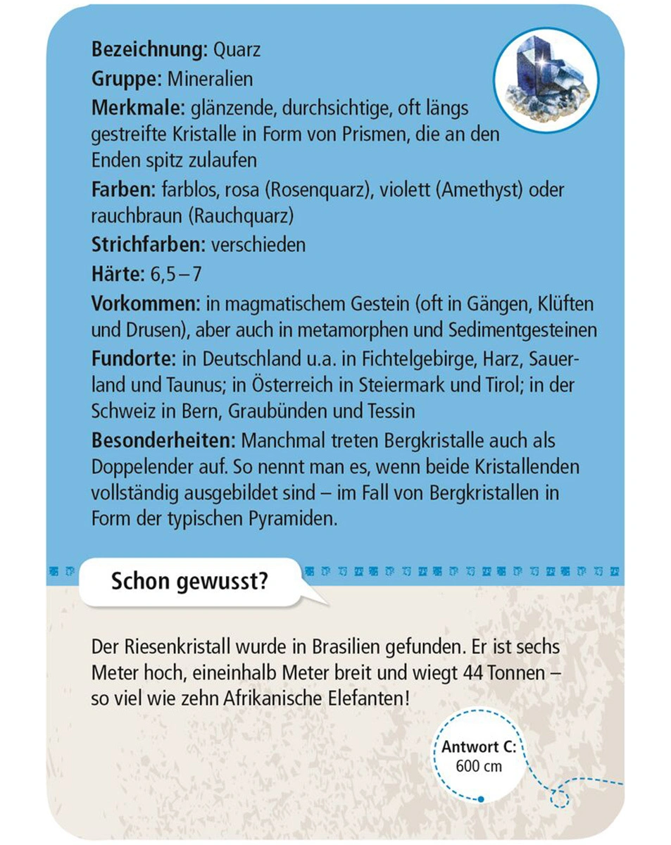 Expedition Natur 50 Mineralien & Steine