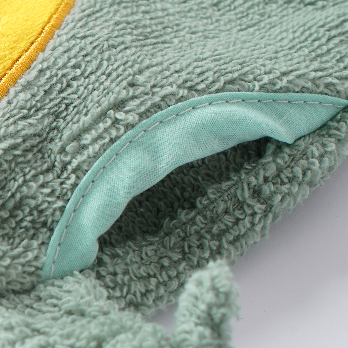 Topomini Waschhandschuh im Wal-Design türkis