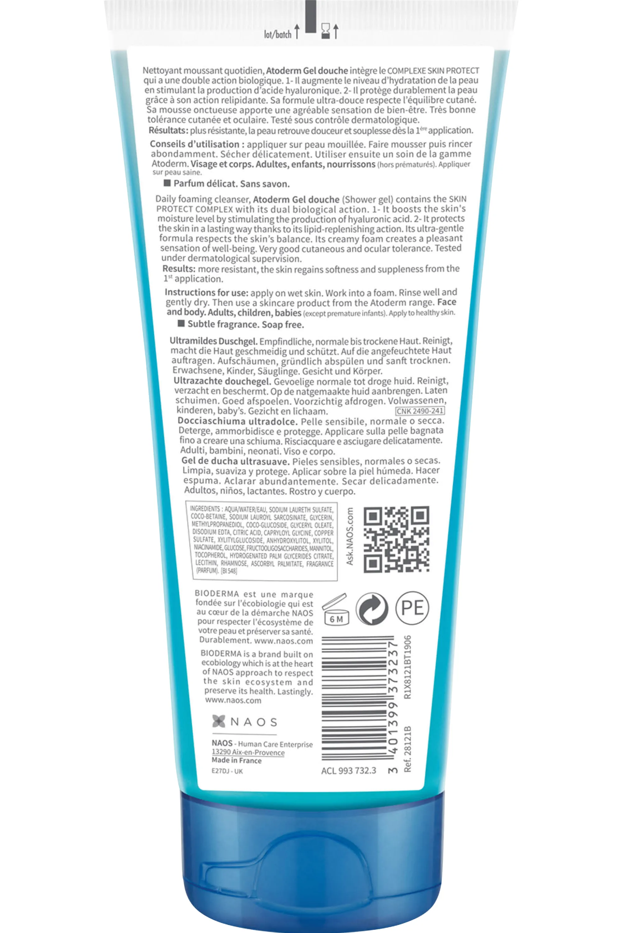 Bioderma Gel douche Atoderm-100 ml