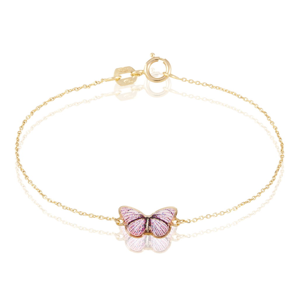 Bracelet Sulivia Papillon Or Jaune