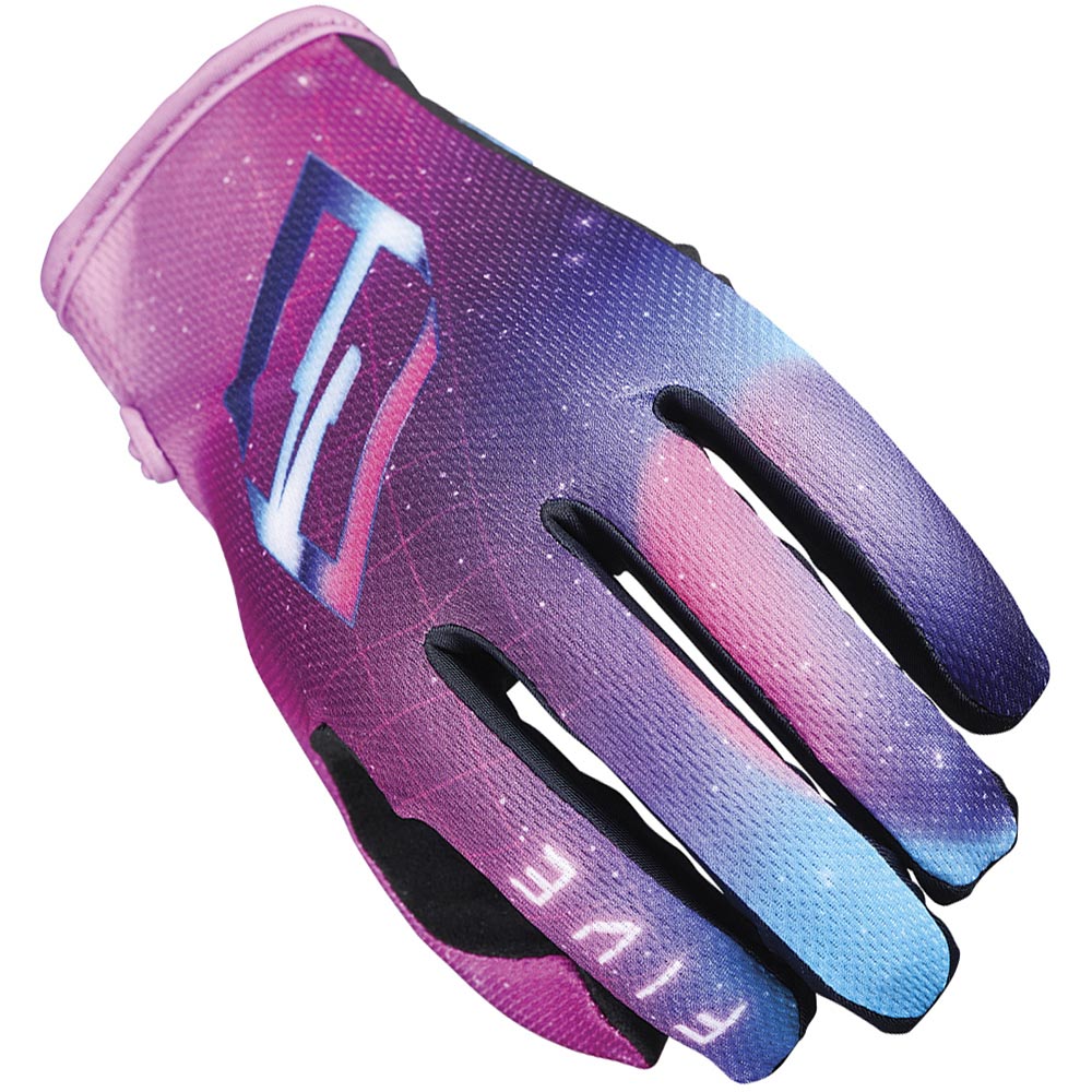 Five - Gants enfant MXF4 Kid Graphics Arcade Purple Rose / Violet / Bleu