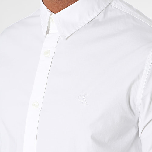 Chemise Manches Longues Slim 4614 Blanc