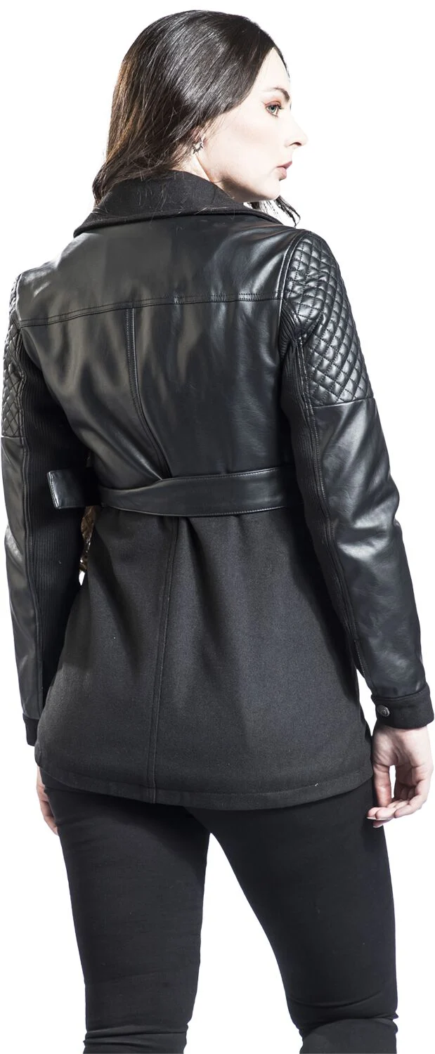 Veste en simili-cuir | Black Premium by EMP Veste mi-saison