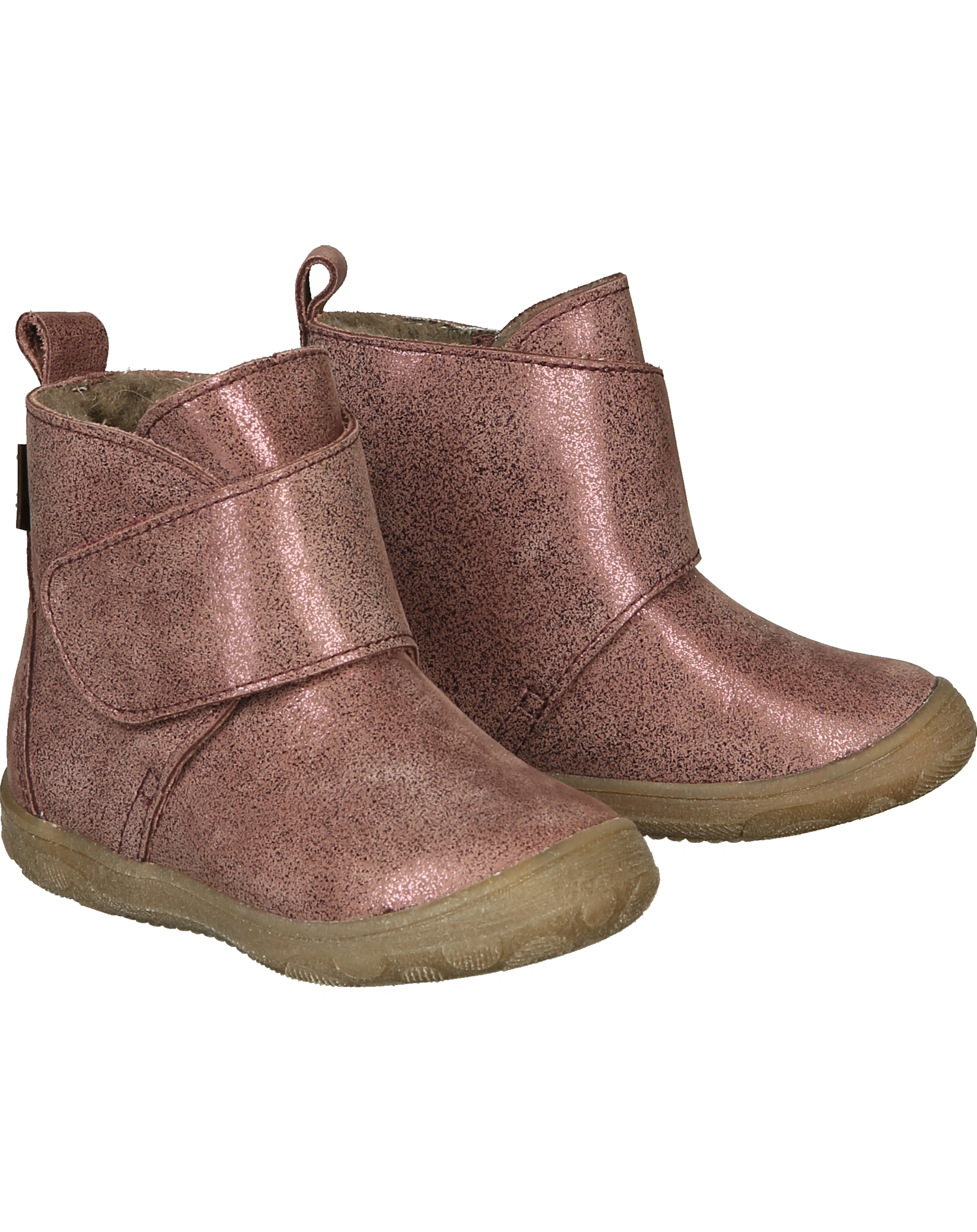 Leder-Klettstiefel KART TEX gefüttert in pink