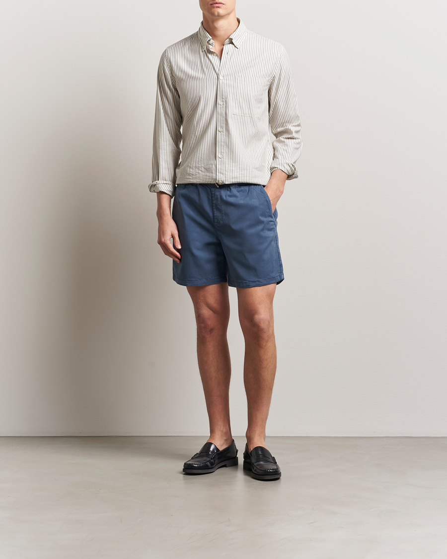 NN07 Gregor Drawstring Shorts Bering Blue