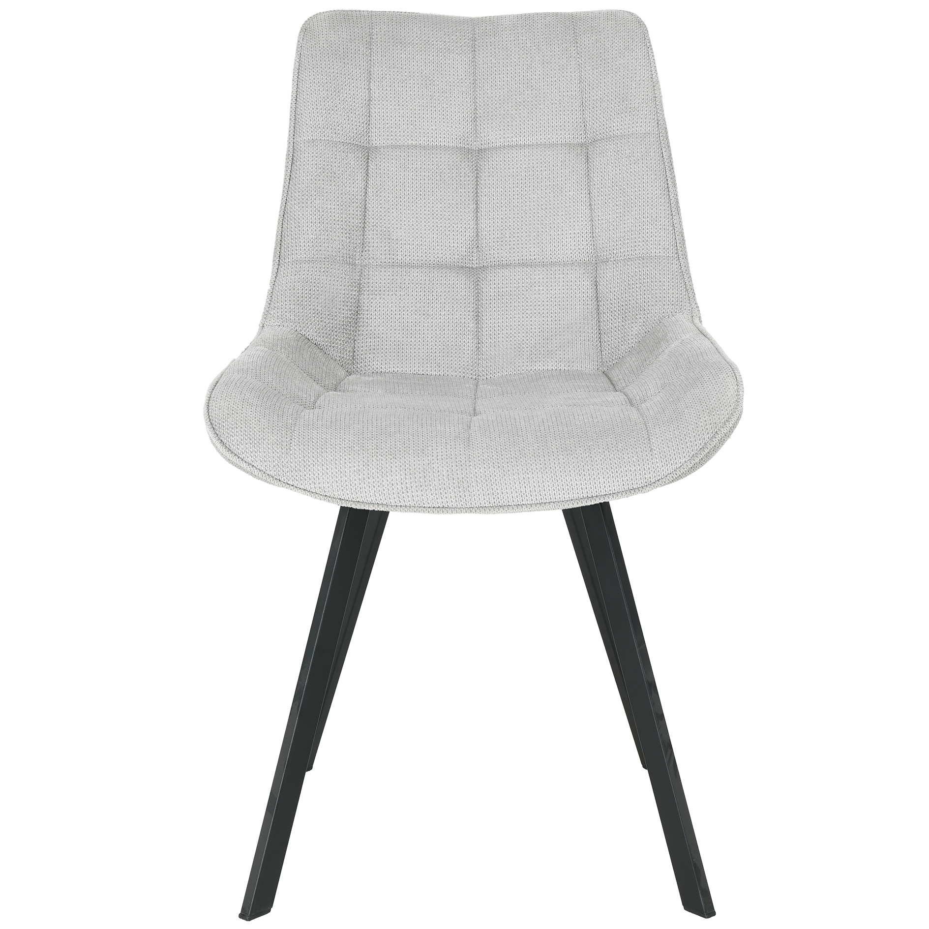 Polsterstuhl - grau - Leinen - 88 cm