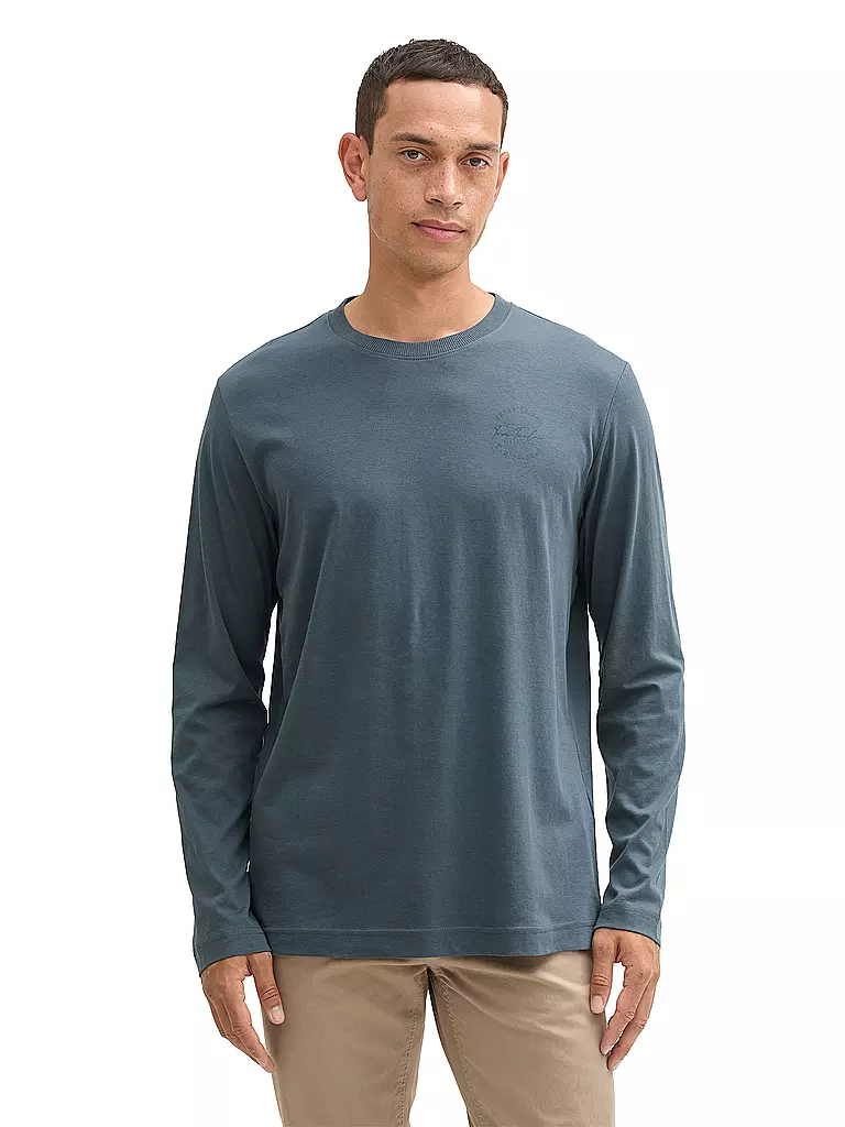 TOM TAILOR Langarmshirt blau