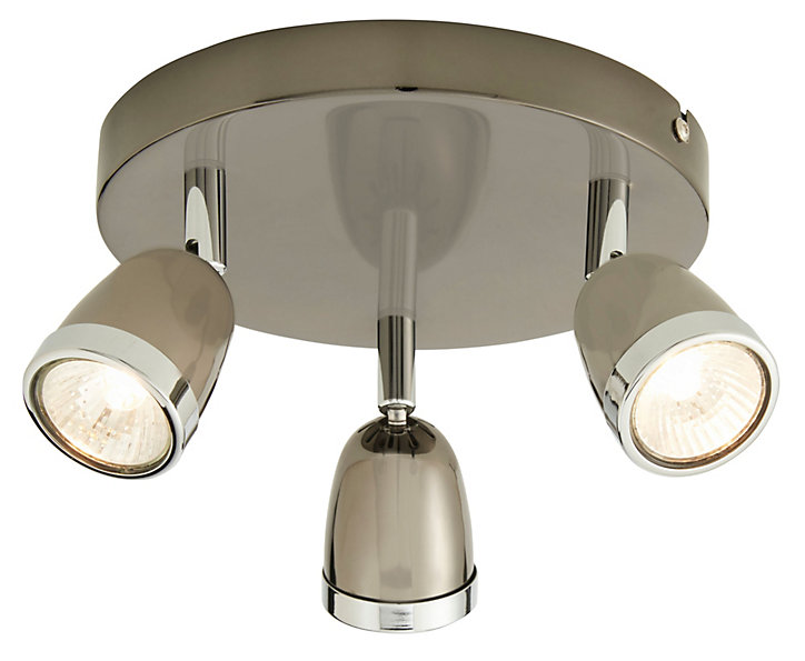 Plafonnier 3 spots Apheliotes métal chrome GU10 3x35 W