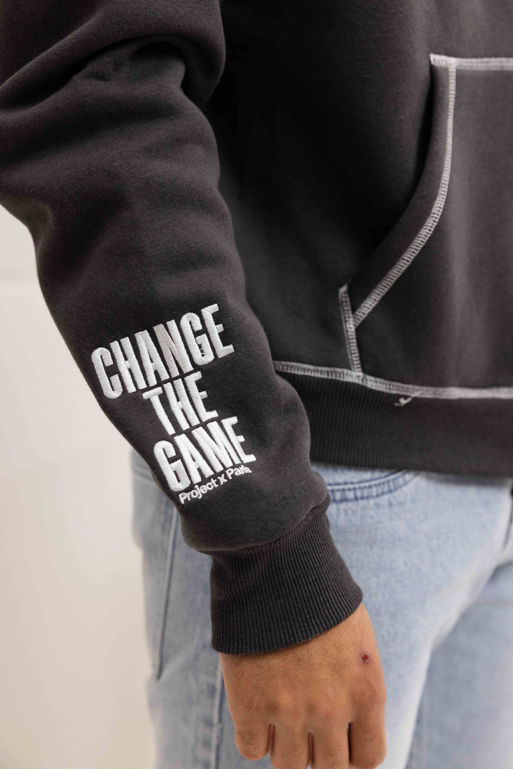Project X Paris UK Drip Full Zip Hoodie Grijs