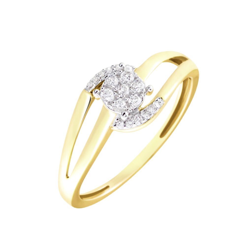 Bague Melinia Or Jaune Diamant