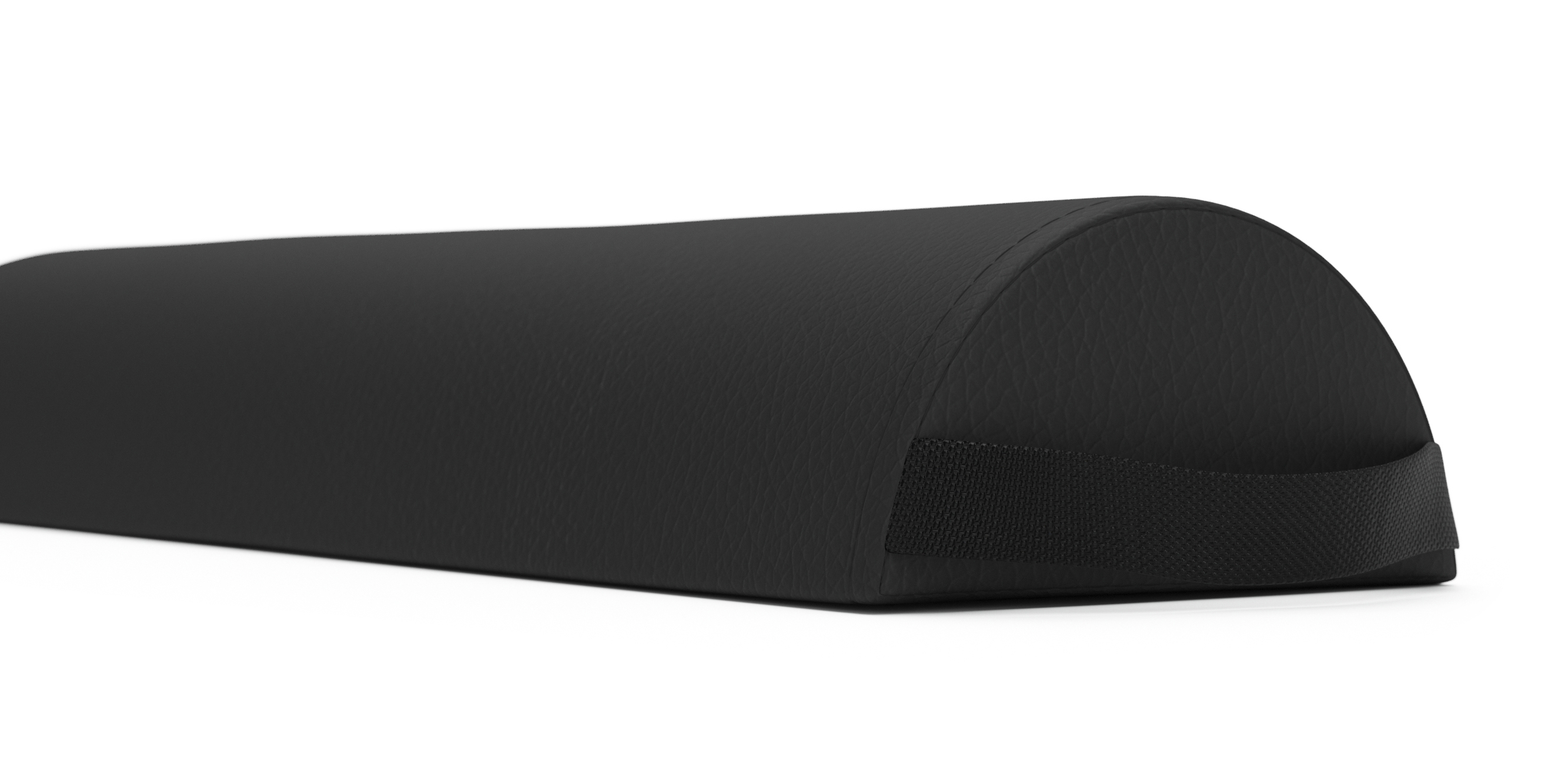 Nackenrolle halbrund 66 cm schwarz