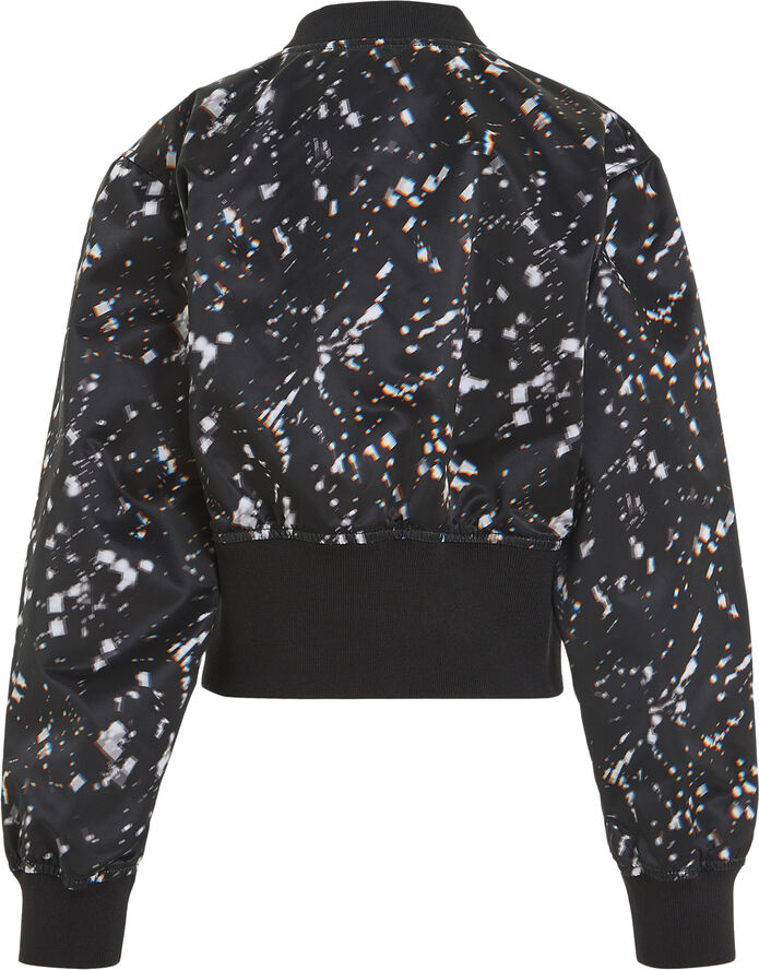 Calvin Klein CRYSTAL AOP SATIN BOMBER 0gm