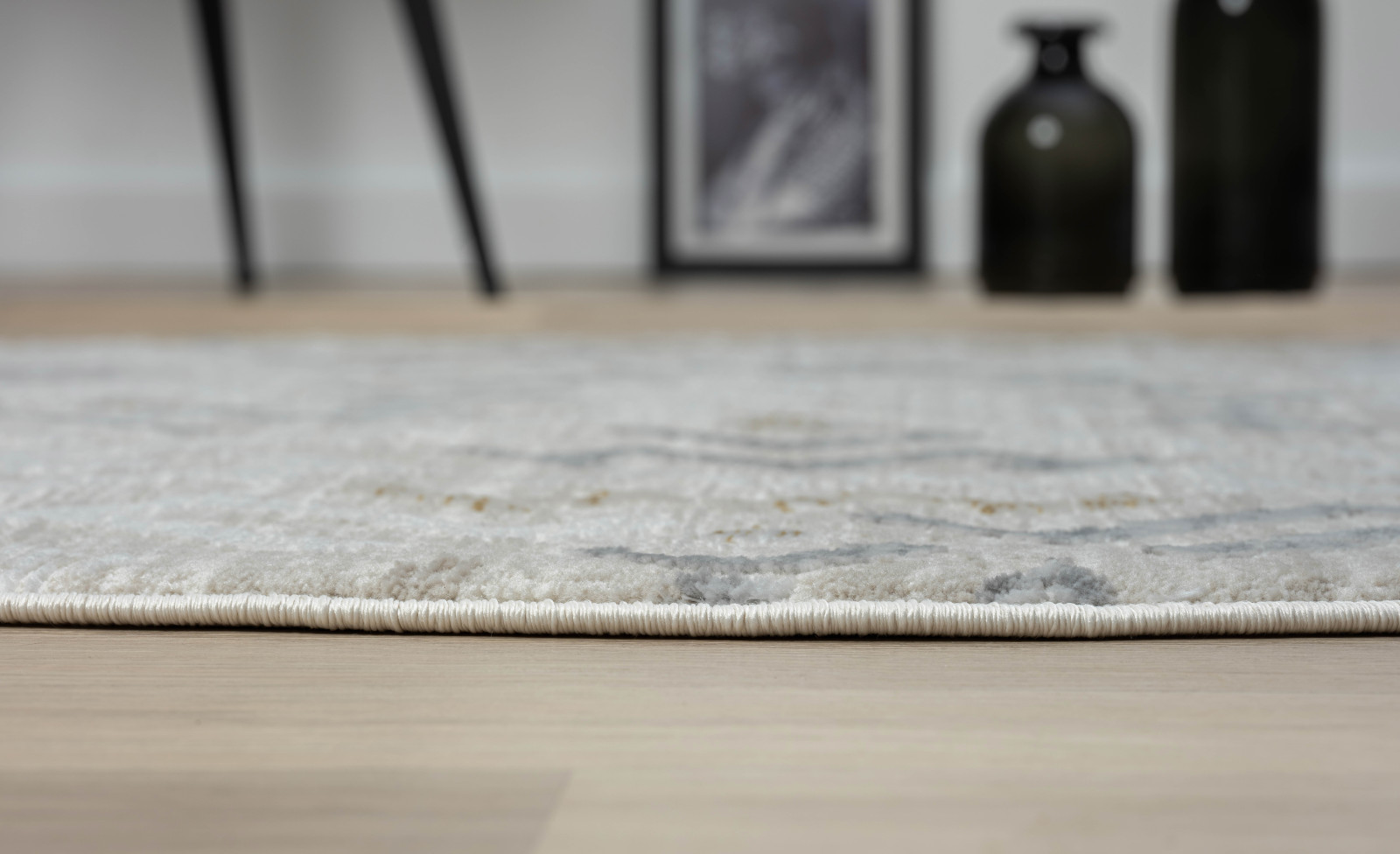 Kurzflorteppich MY TYPE - beige - Ø 120 cm