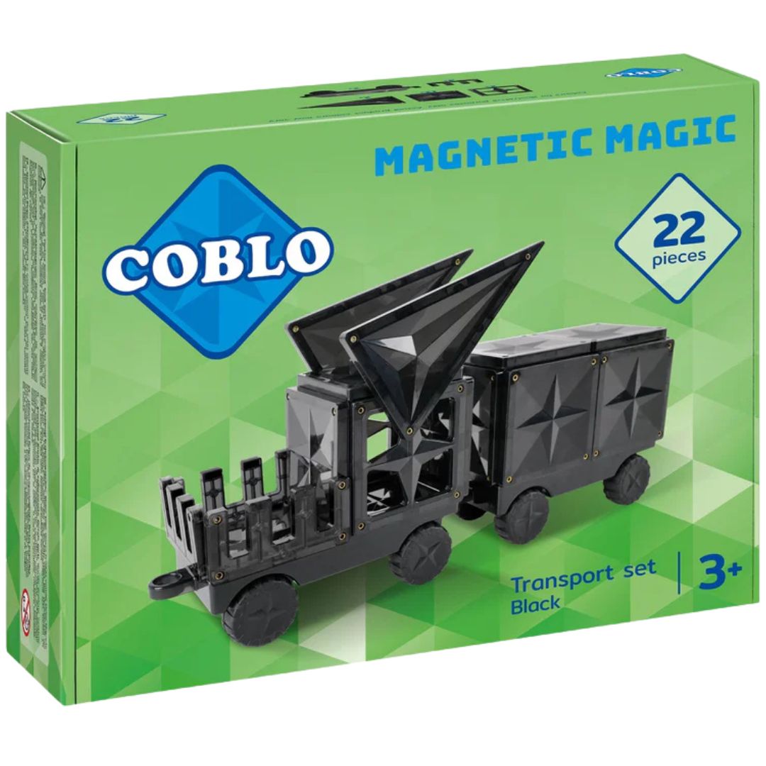 Coblo magnetische tegels zwart - 22st