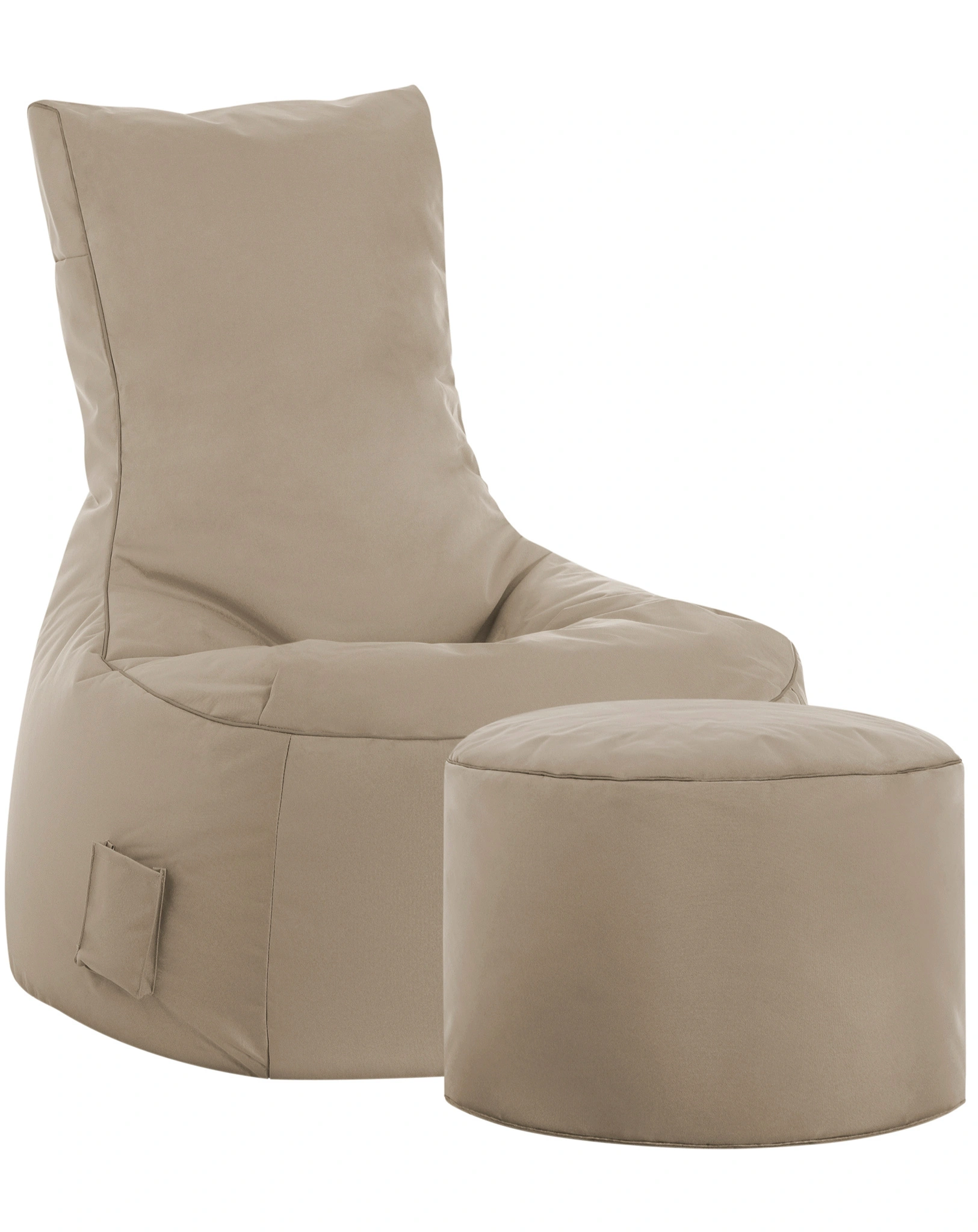 Sitzsack Set BRAVA: Swing & Dot Com (Farbe: khaki)