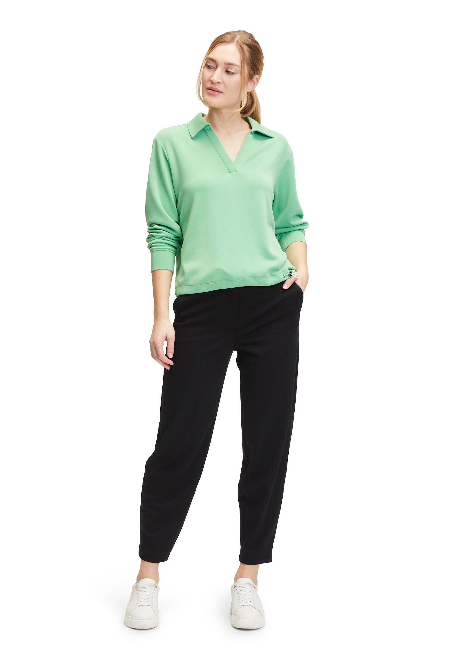 Betty & Co| Damen Sweatshirt mit Kragen