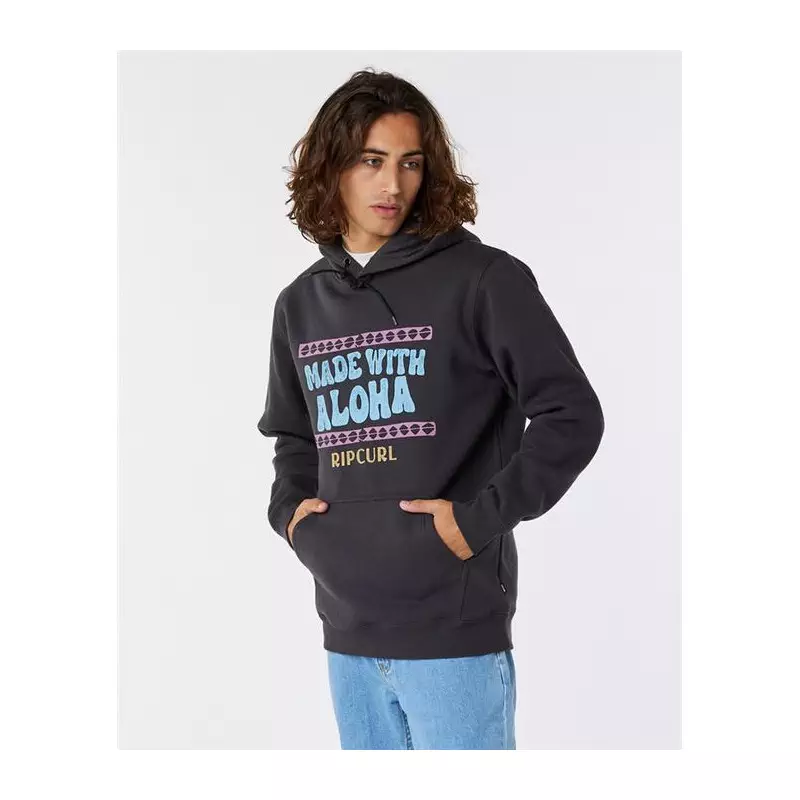 Sweat RIPCURL Down The Line Fp Hooded Washed Black
