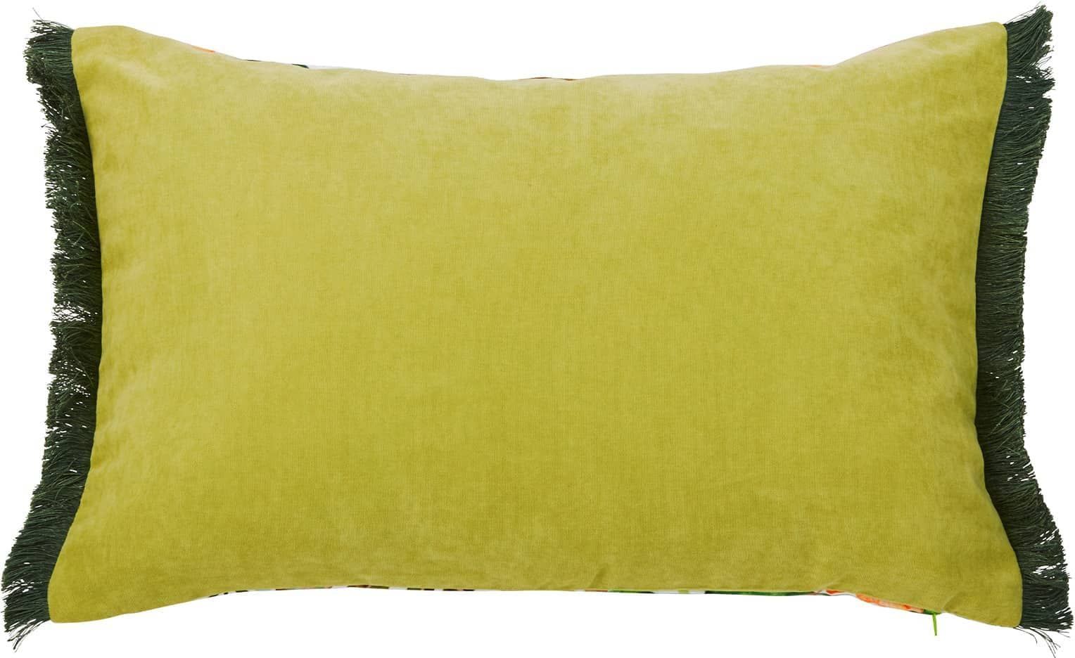 Kh Cushion Fringejungleflowers Cs17-406-0011