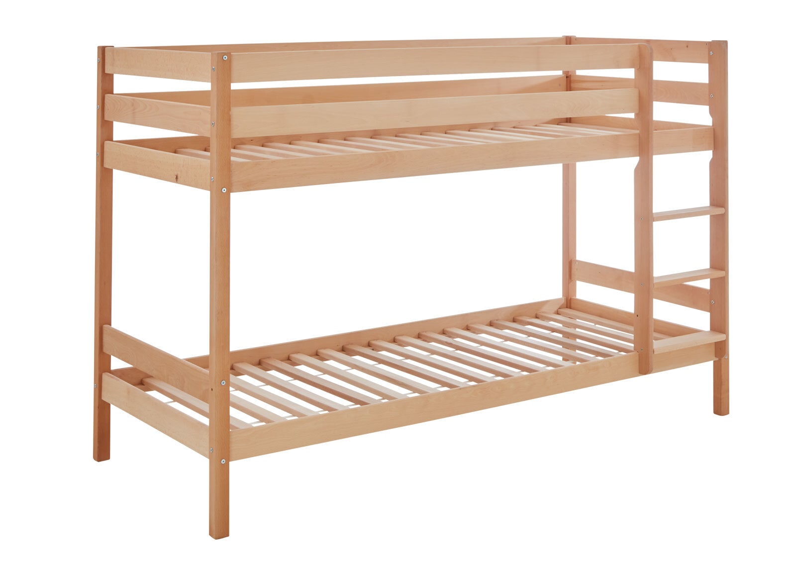 Etagenbett Lars 95,5x140x205,5 cm Buche massiv