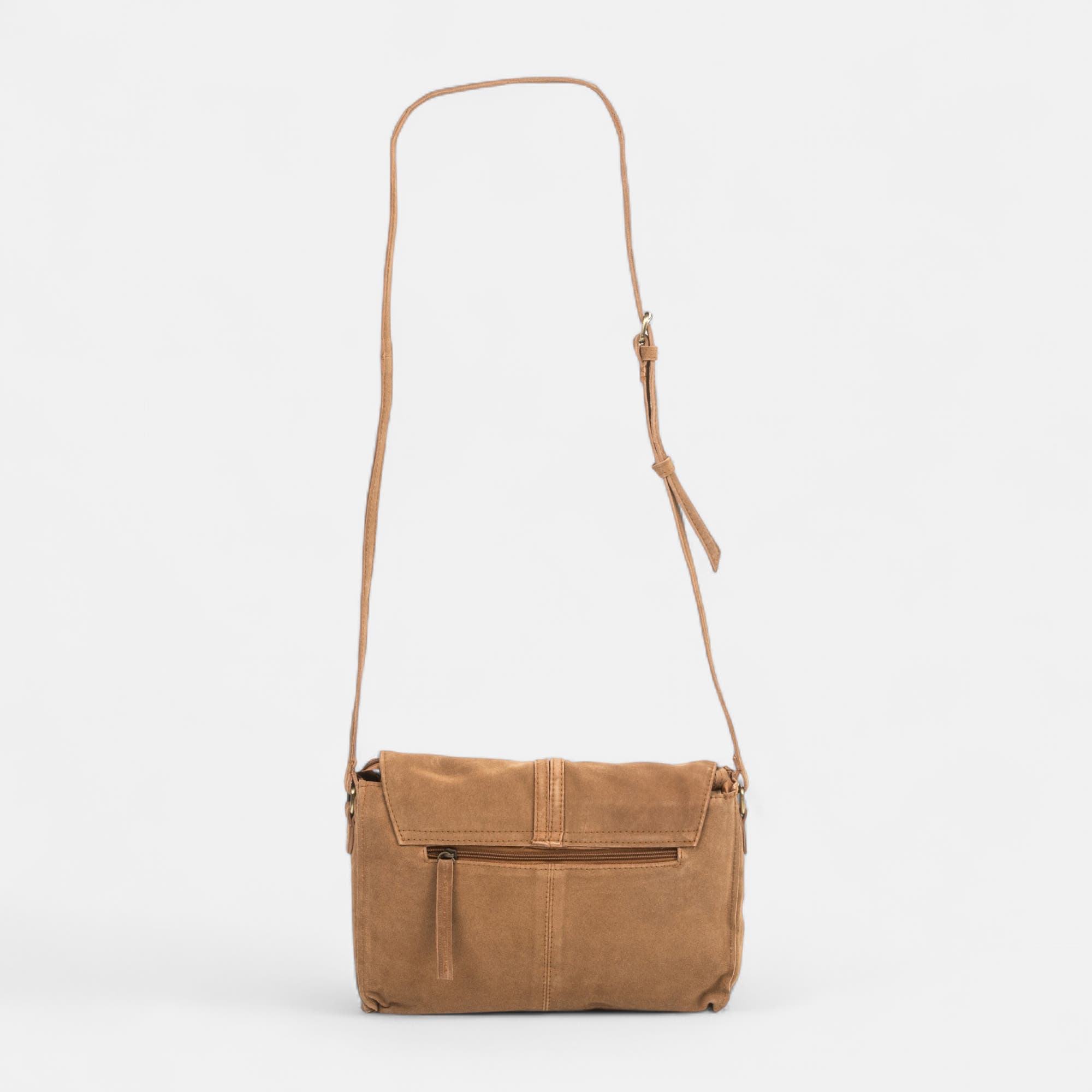 Sac bandoulière en cuir cognac