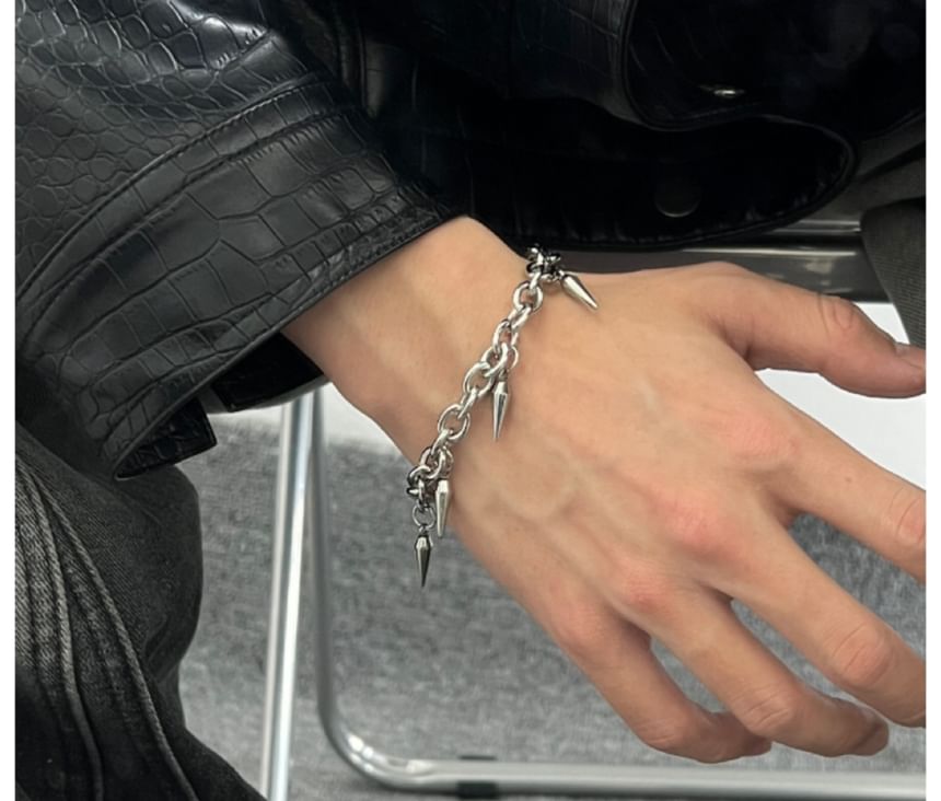 PANGU - Armband met studs en franjes