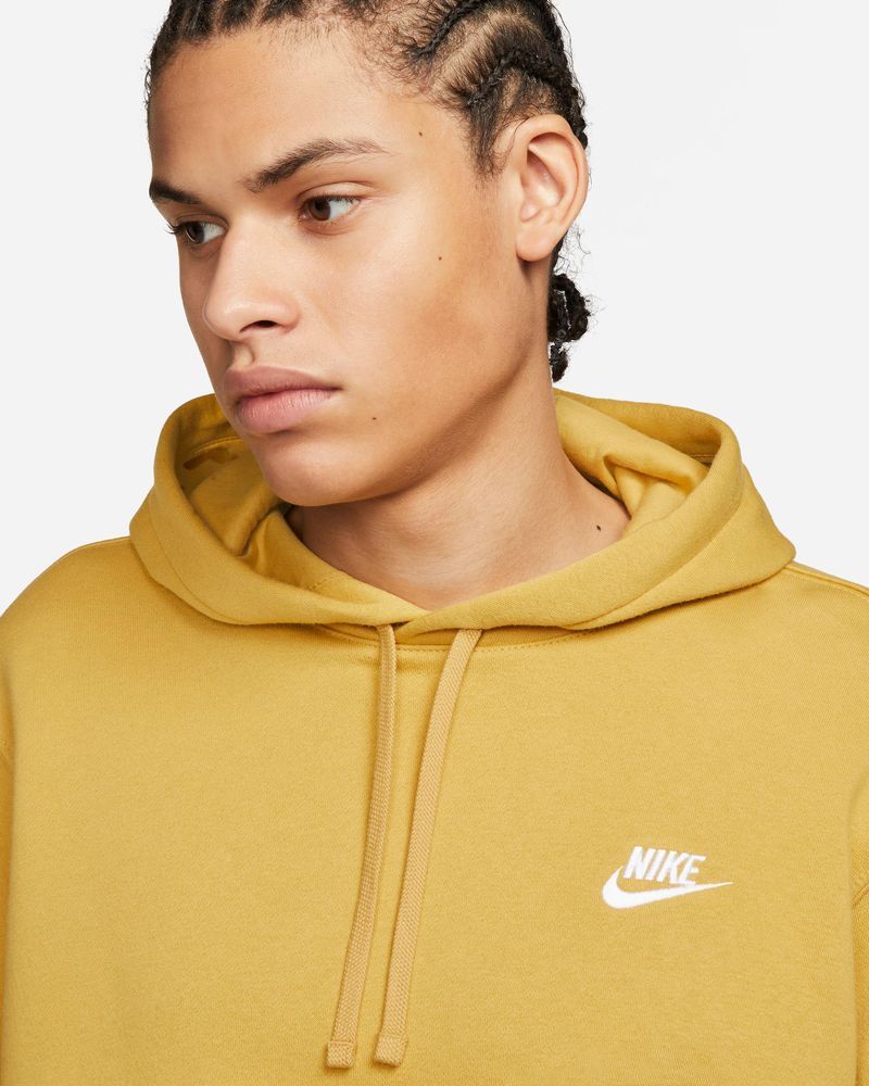 Sweat à capuche Nike Sportswear Club Fleece Jaune & Jaune Or pour homme