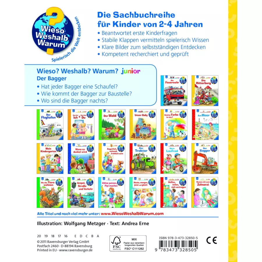 Ravensburger Wieso? Weshalb? Warum? Junior 38: Der Bagger