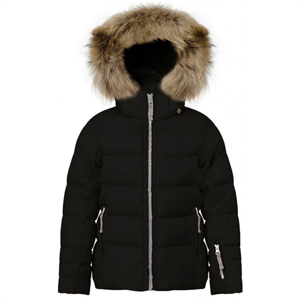 Featherlight Girls Jakke m. Pels Black