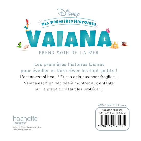 Disney Baby - Vaiana prend soin de la mer   de               Hachette Jeunesse Disney