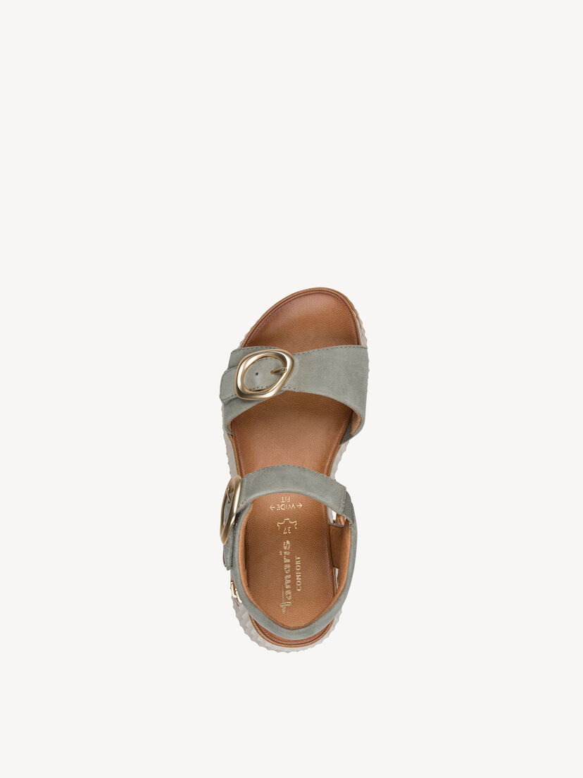 Leren Sandaal - khaki
