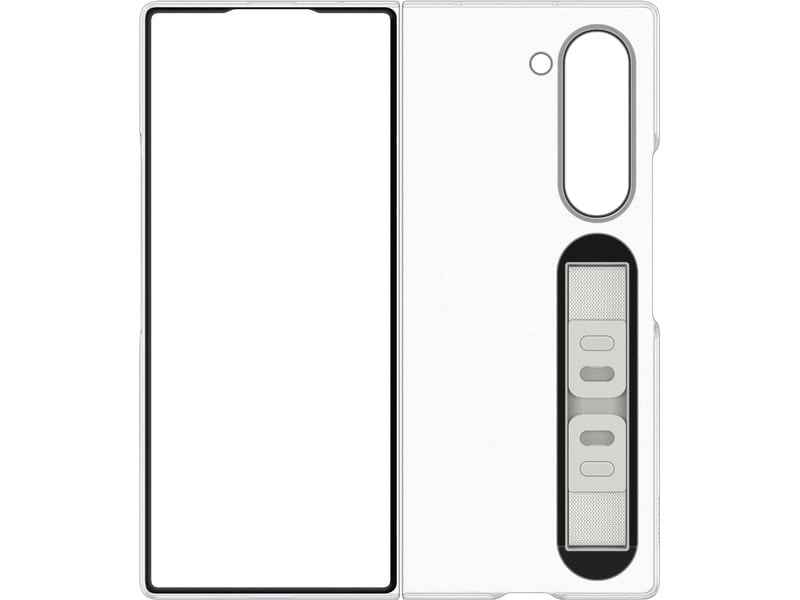 Samsung Back Cover Clear Galaxy Z Fold6 Clear Transparente Schutzhülle mit Gadget-Aufsatz für das Samsung Galaxy Z Fold6