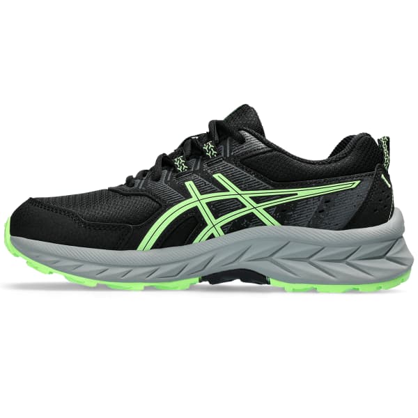 Chaussure running ASICS PRE VENTURE 9 GS BLACK/ILLUMINATE GREEN