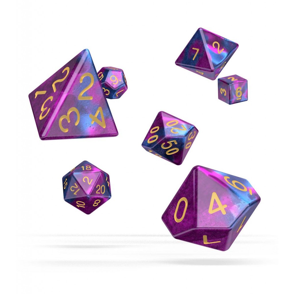 Oakie Doakie Dice dés RPG-Set Gemidice - Amethyst (7)