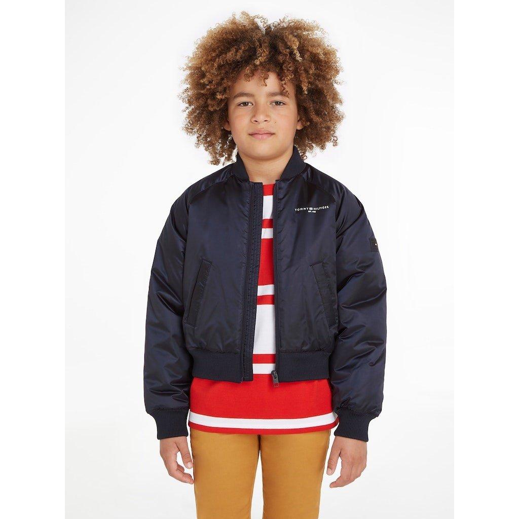 Tommy Hilfiger Junior Essential Oversized High Shine Bomber Jacket