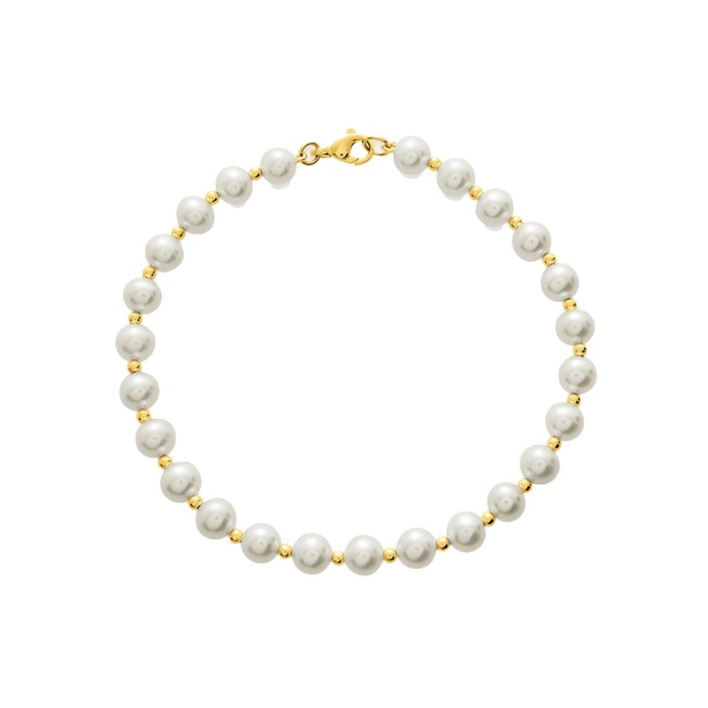 Bracelet Femme - perle - Or 18 Carats - Longueur : 18 cm