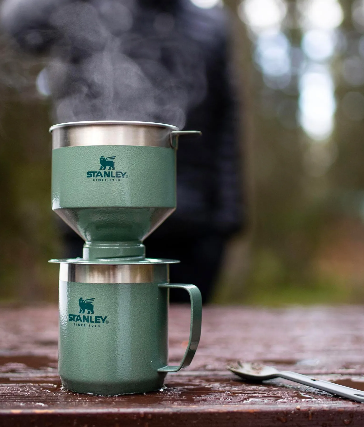 Stanley Classic Perfect Brew Pour Over Hammertone Green