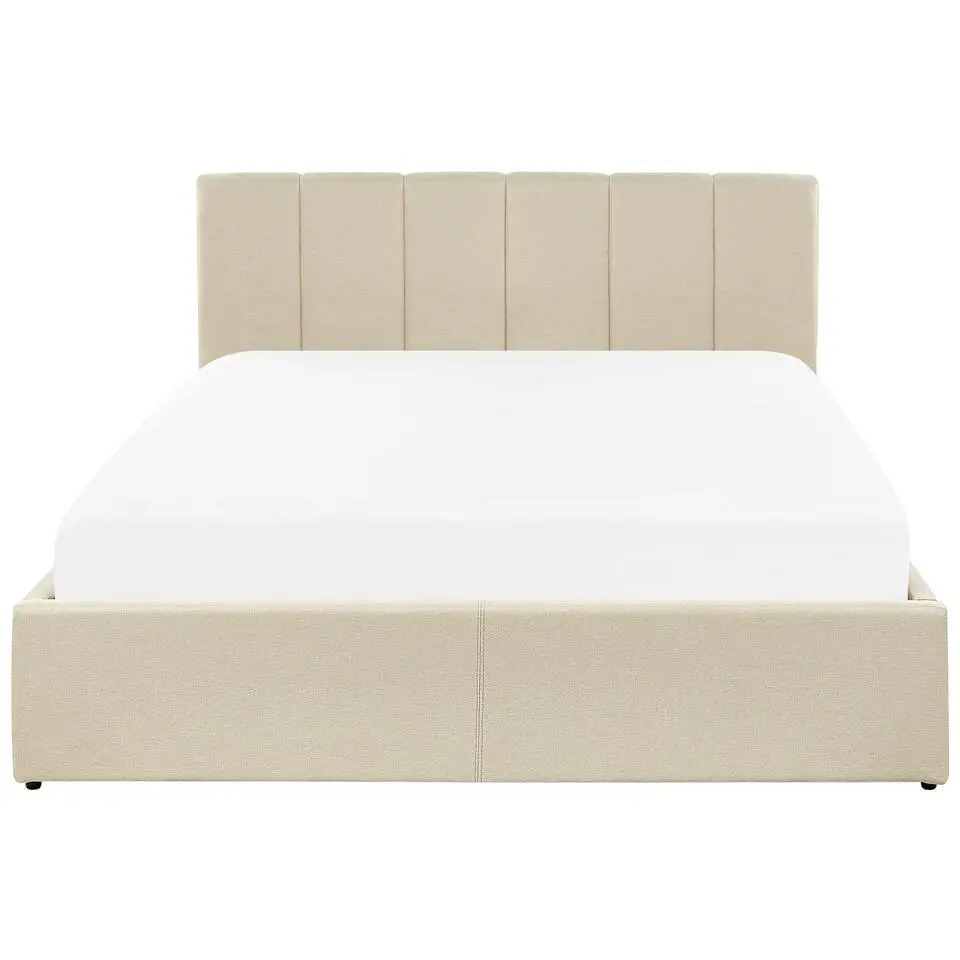 DREUX - Bed met opbergruimte - Beige - 140 x 200 cm - Polyester