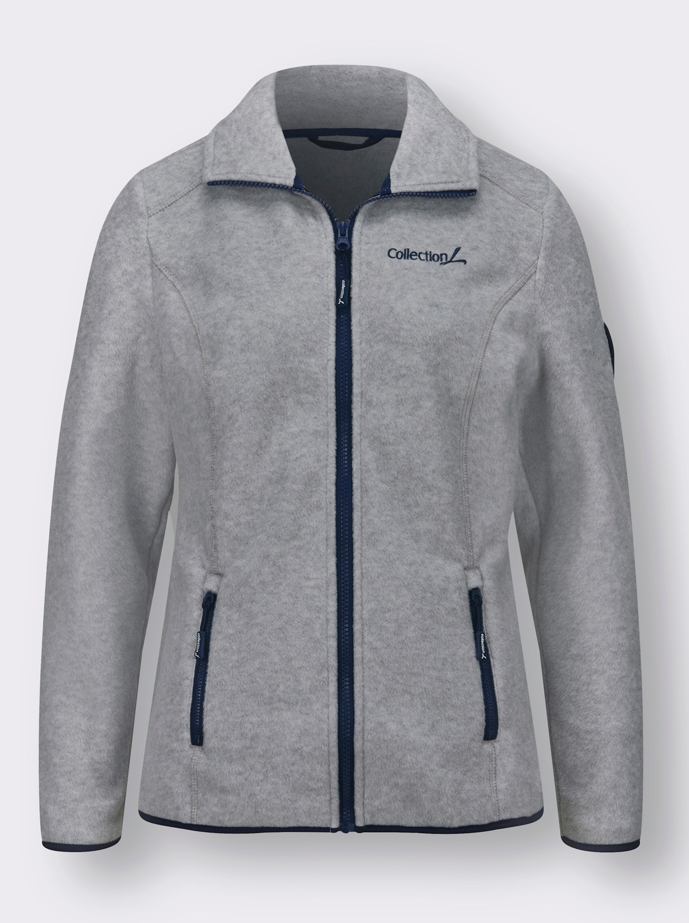 Fleecejacke mit Stickerei