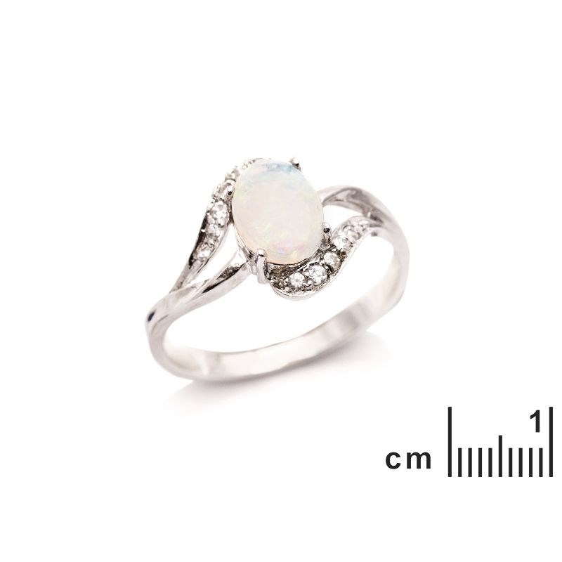 Bague argent 925 Opale d'Australie