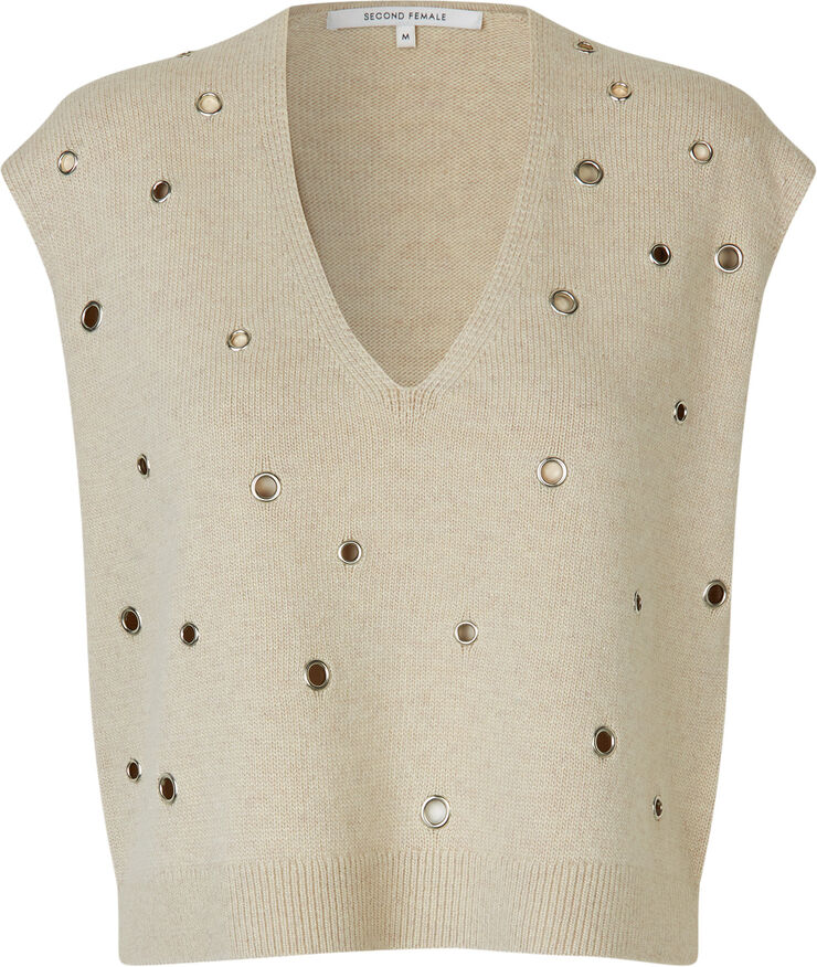 Second Female Camra Knit Vest Summer sand