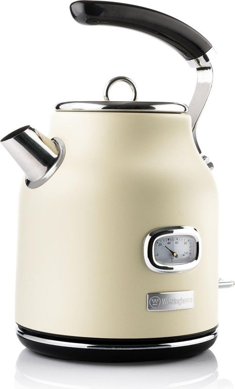 Westinghouse Retro Waterkoker - Beige - BPA-vrij - 1,7L - 2200W