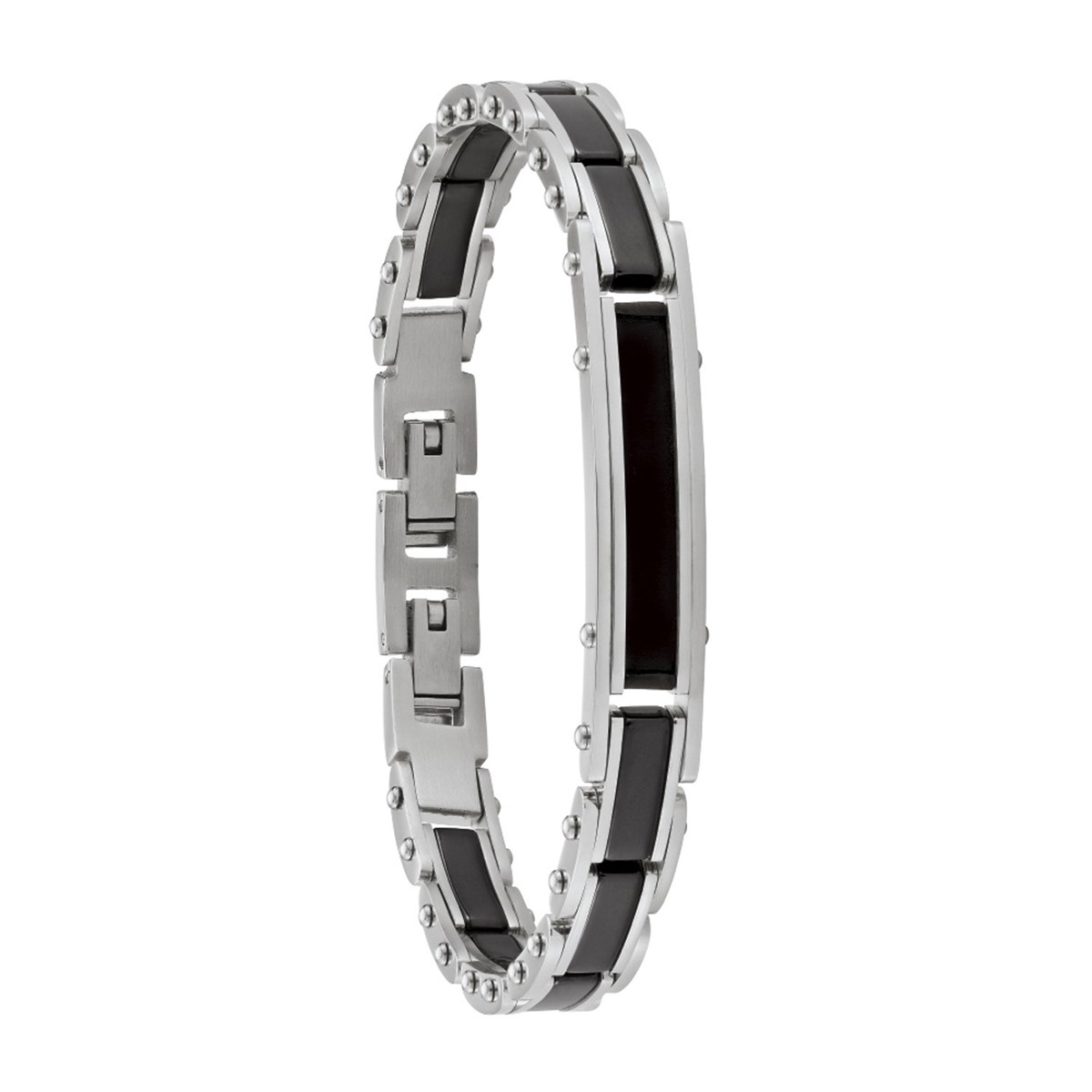 Bracelet homme Jourdan Nuku acier et bois