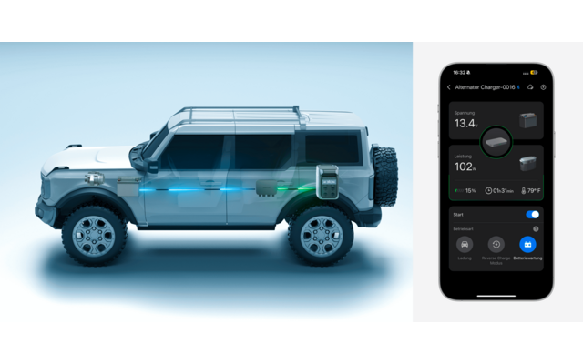 EcoFlow Alternator Charger Batterieladegerät für unterwegs