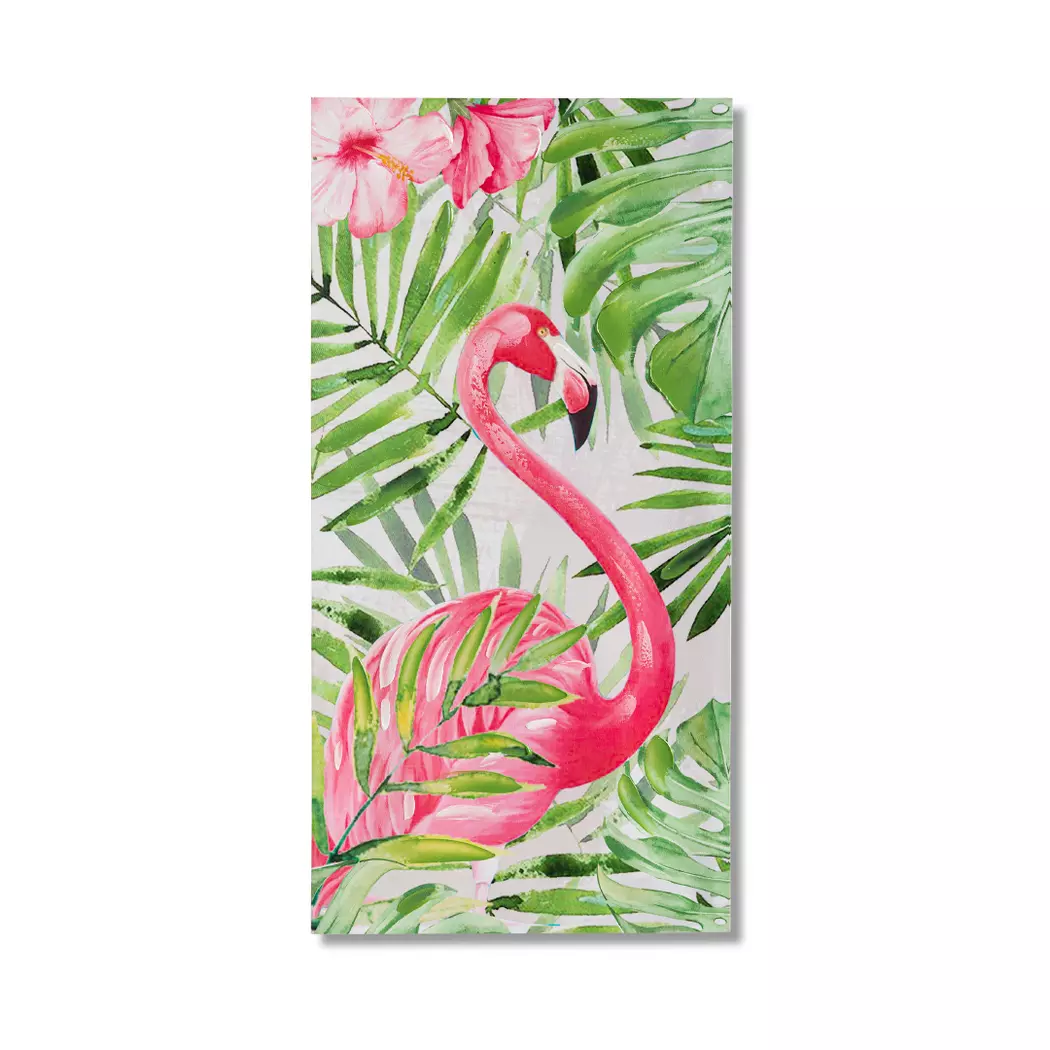 Wandbild 40 x 80 cm Flamingo stehend